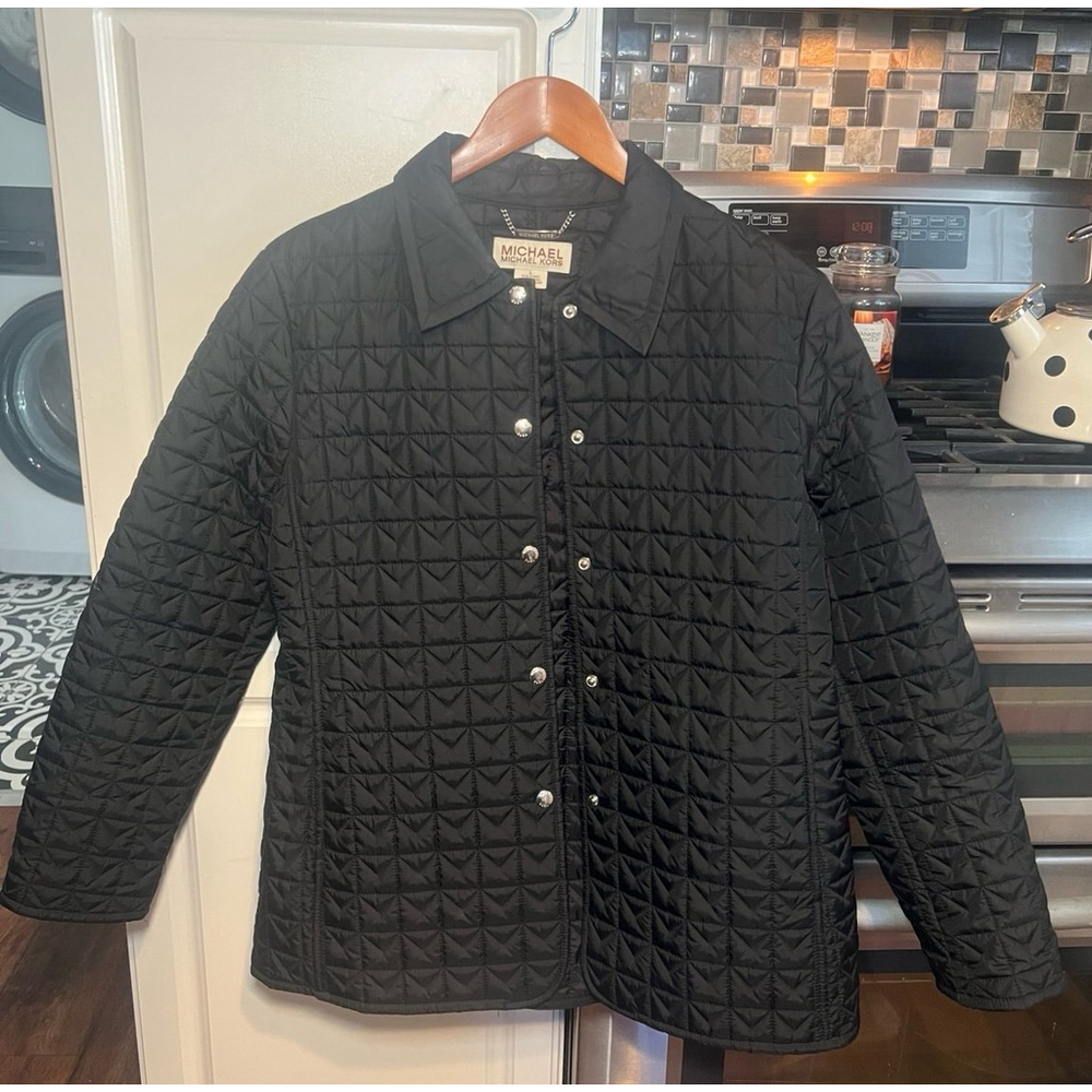 Michael Kors Black Quilted Jacket - Picture 2 of 7